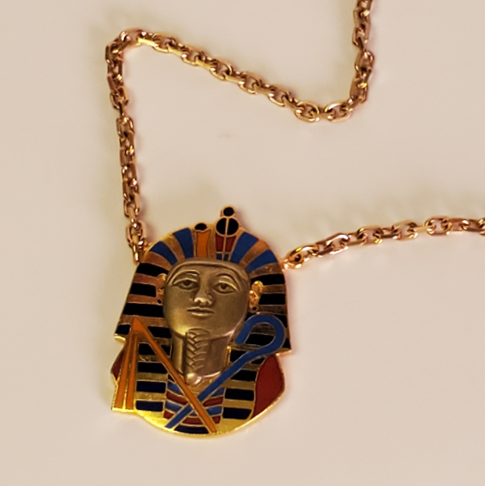 King Tut Vintage Necklace - Picture 3 of 10